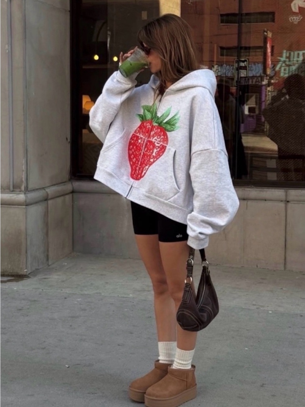 Elwood strawberry zip up